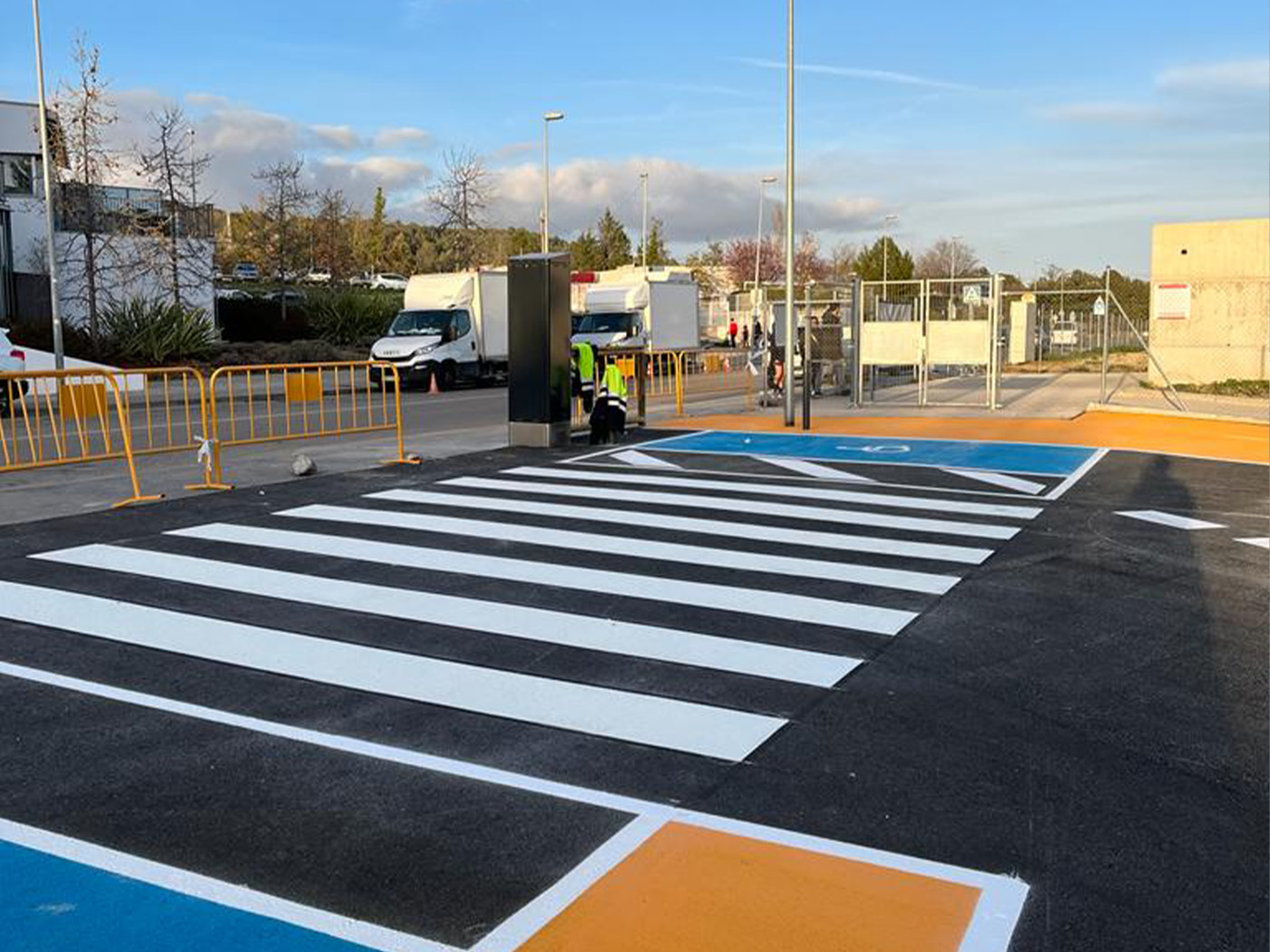 Pavimentació asfàltica - Pas de zebra